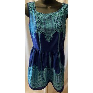 UP BY ULTRA PINK Womens Size XS Dress BLUE/TURQUIOSE SLEEVELESS